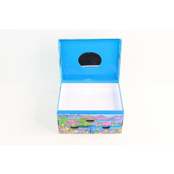 Vintage Lisa Frank Glittery Princess Cassara Mirrored Stationary Jewelry Box - Picture 5 of 12